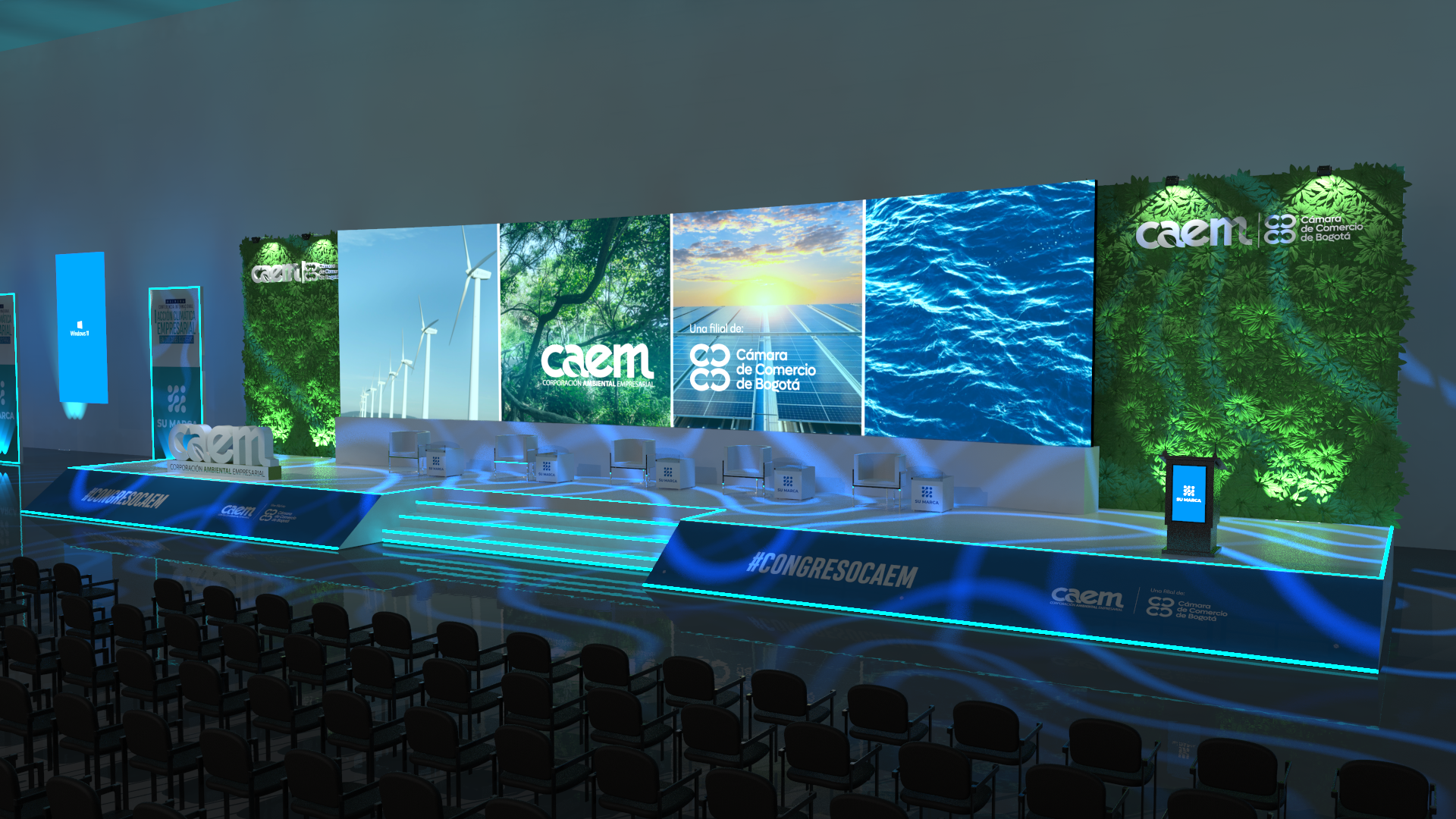 Escenografía central caem 2023