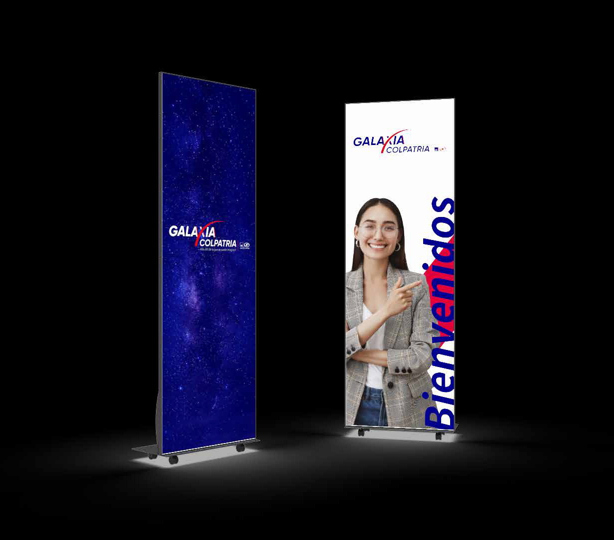 totems led propuesta axa colpatria galaxia colpatria